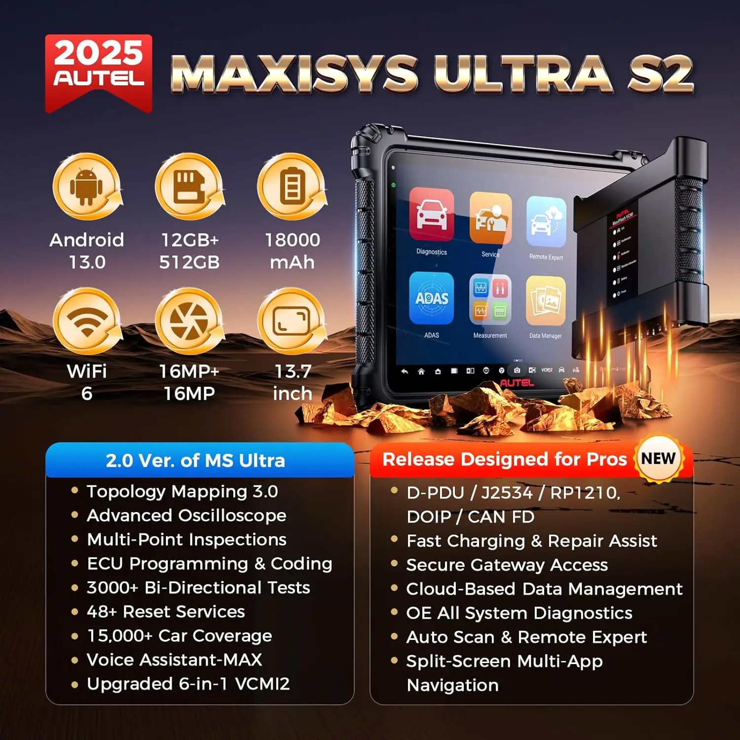 Автосканер Autel MaxiSYS Ultra S2 AI: Умный диагностический инструмент с топологией VCMI2 6-в-1, программирование ЭБУ двигателя 3.0, тестирование электромобилей
Автосканер Autel MaxiSYS Ultra S2 AI: Умный диагностический инструмент с топологией VCMI2 6-в-1, программирование ЭБУ двигателя 3.0, тестирование электромобилей