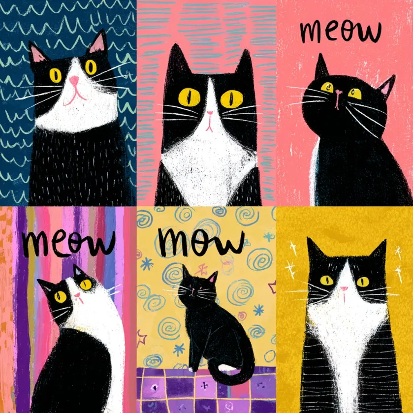 6 Groups of Paintings Colorful and cute cats Painting By Numbers Kit DIY Acrylic Artwork Canvas Art Gift Home
6 Groups of Paintings Colorful and cute cats Painting By Numbers Kit DIY Acrylic Artwork Canvas Art Gift Home