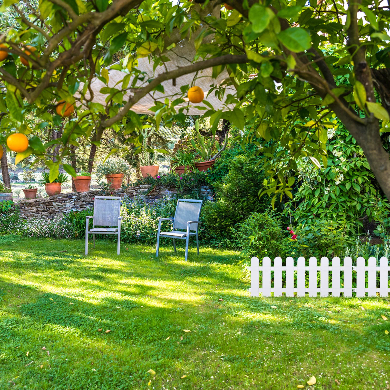 4Pcs White Plastic Garden Fence Smooth Round Head DIY Decorative Fence Border Weather Resistant Outdoor Garden Courtyard Fences
4Pcs White Plastic Garden Fence Smooth Round Head DIY Decorative Fence Border Weather Resistant Outdoor Garden Courtyard Fences