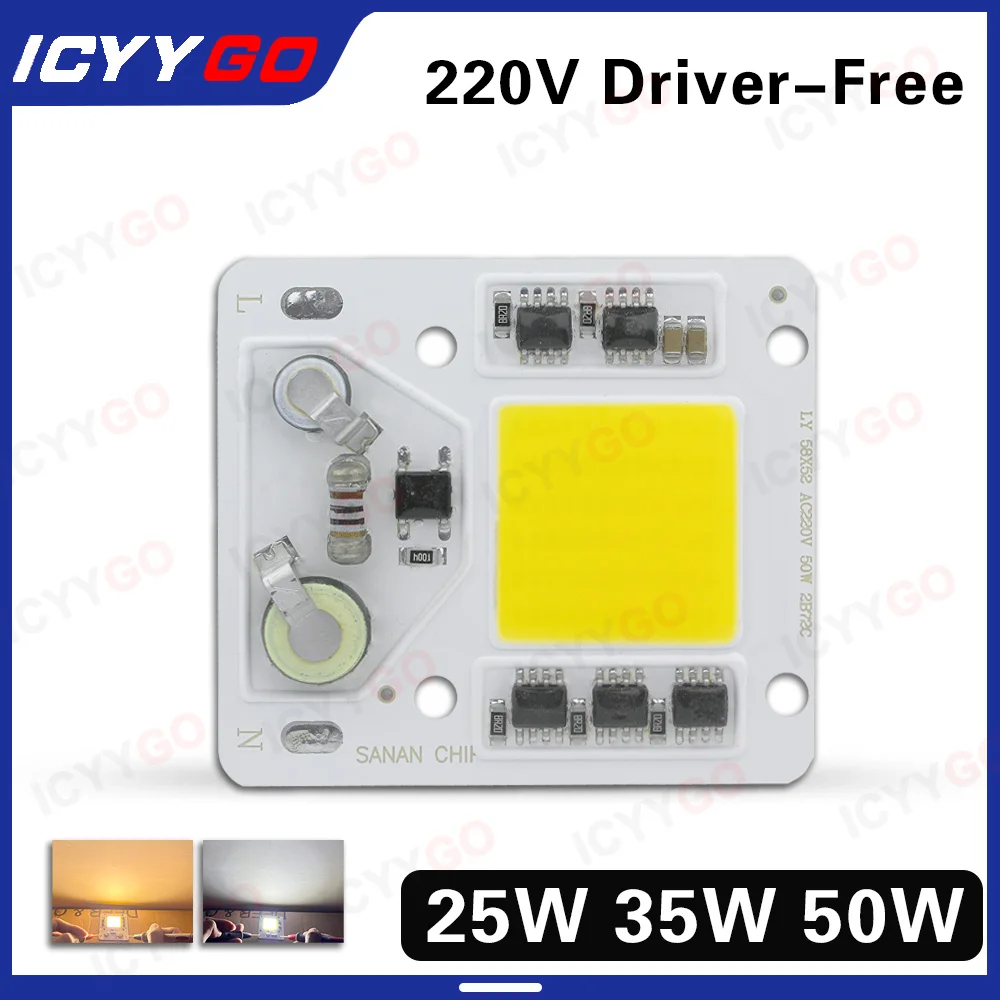 LED Chip 25W 35W 50W High Power COB Driver-Free AC 220V DIY Pearl Warm White Aluminum Substrate Outdoor Spotlight
LED Chip 25W 35W 50W High Power COB Driver-Free AC 220V DIY Pearl Warm White Aluminum Substrate Outdoor Spotlight