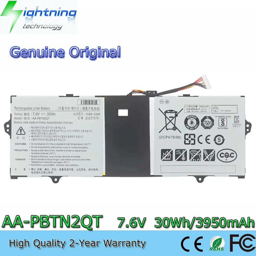Оригинальная батарея 7.6V 30Wh AA-PBTN2QT для ноутбука Samsung Notebook 9 900X3N NP900X3N 900X3N-K01
Оригинальная батарея 7.6V 30Wh AA-PBTN2QT для ноутбука Samsung Notebook 9 900X3N NP900X3N 900X3N-K01