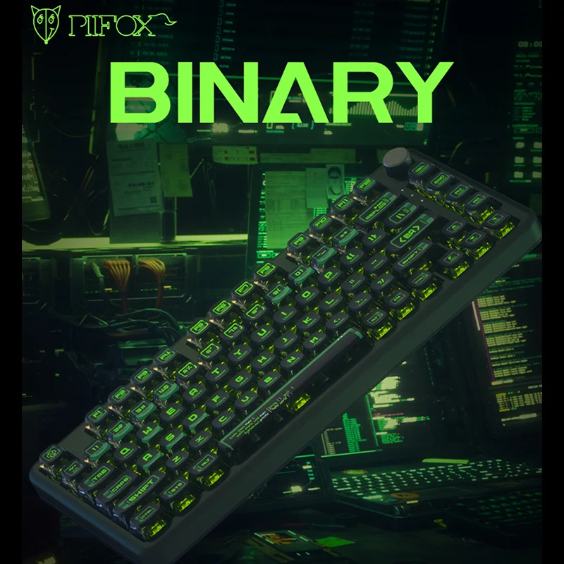 PIIFOX Keycap Binary Cyberpunk Lone Warrior Calorie Transparent PBT Translucent ASA OEM Thermal Dye Sublimation Keyboard Custom
PIIFOX Keycap Binary Cyberpunk Lone Warrior Calorie Transparent PBT Translucent ASA OEM Thermal Dye Sublimation Keyboard Custom