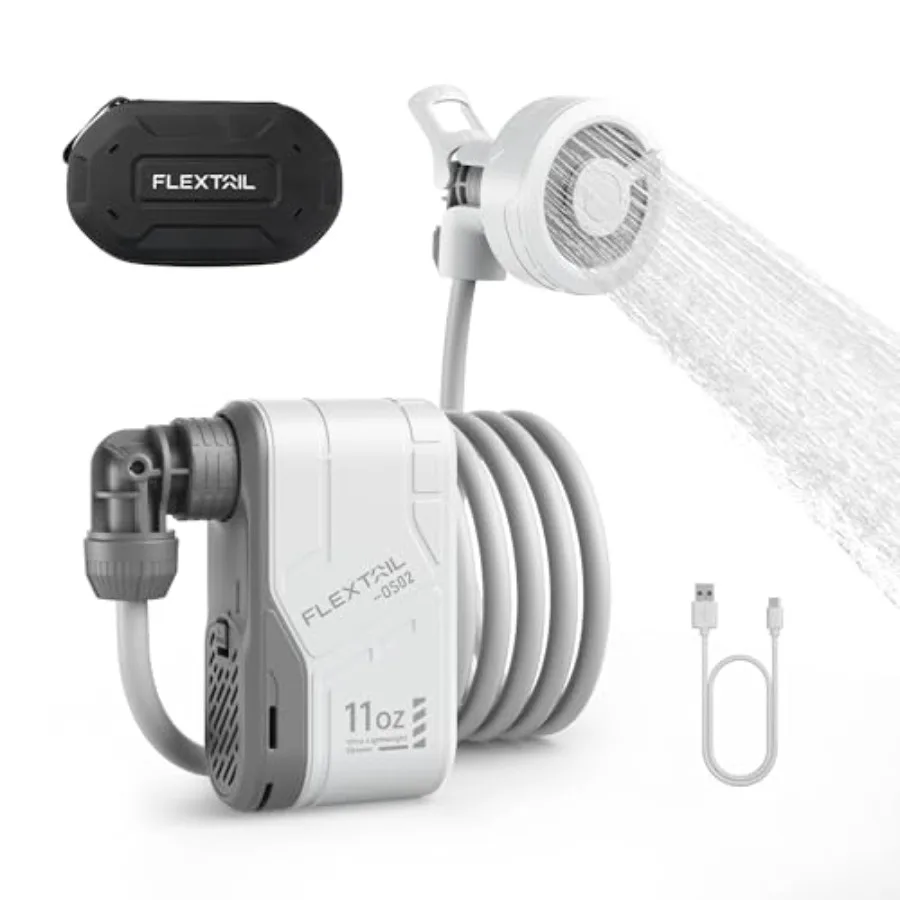 MAX Shower Portable Shower for Camping Rechargeable Outdoor Camping Shower Portable Shower Pump with USB-C Shower Pump for Hiki
MAX Shower Portable Shower for Camping Rechargeable Outdoor Camping Shower Portable Shower Pump with USB-C Shower Pump for Hiki