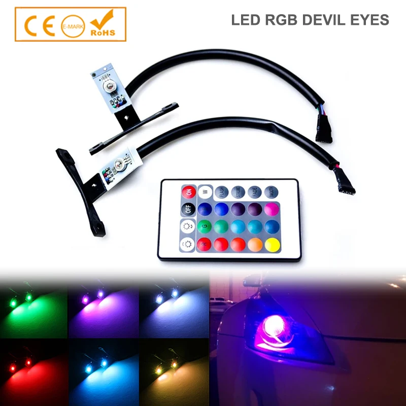 Многоцветные глаза дьявола RGB для объективов проектора, одного цвета и цвета RGB, глаза демона
Многоцветные глаза дьявола RGB для объективов проектора, одного цвета и цвета RGB, глаза демона