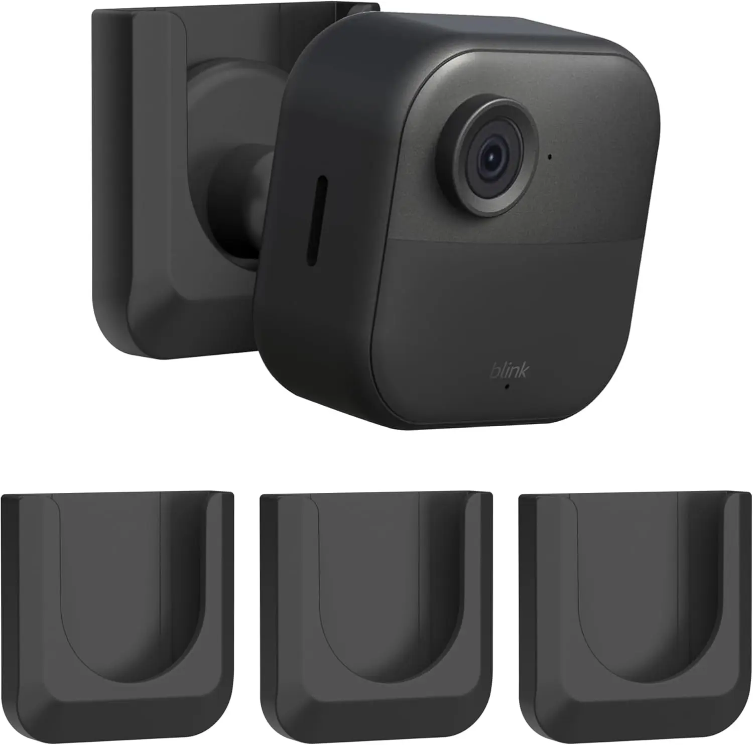 No-Drill Camera Mount for Outdoor/Indoor Cameras, 3 Pack, Black
No-Drill Camera Mount for Outdoor/Indoor Cameras, 3 Pack, Black