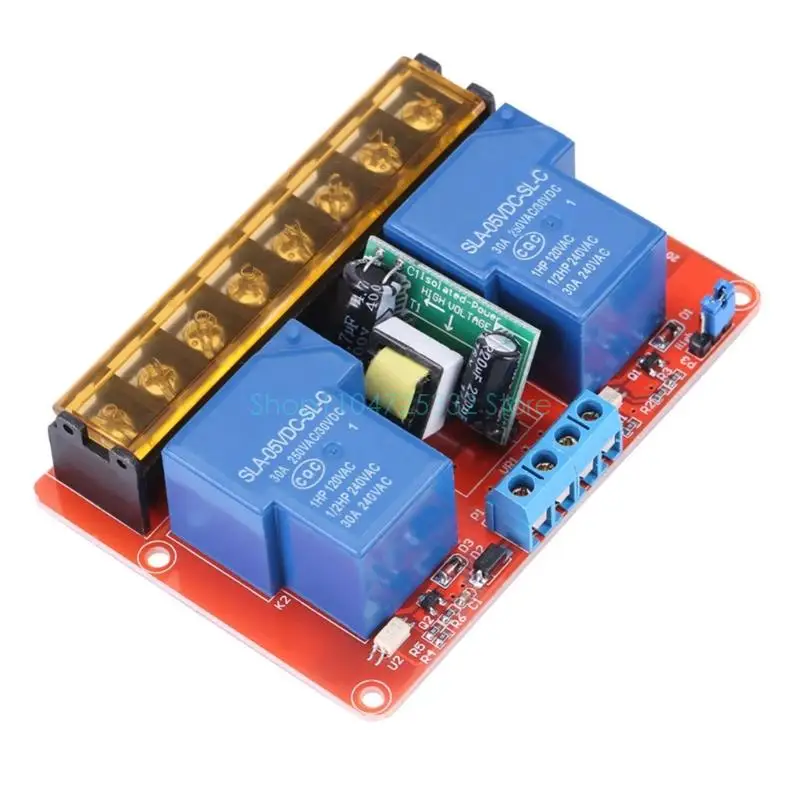 30A Double Output Relays Module Triggering Control Relays Module Board for High and Low Level Triggering Application
30A Double Output Relays Module Triggering Control Relays Module Board for High and Low Level Triggering Application