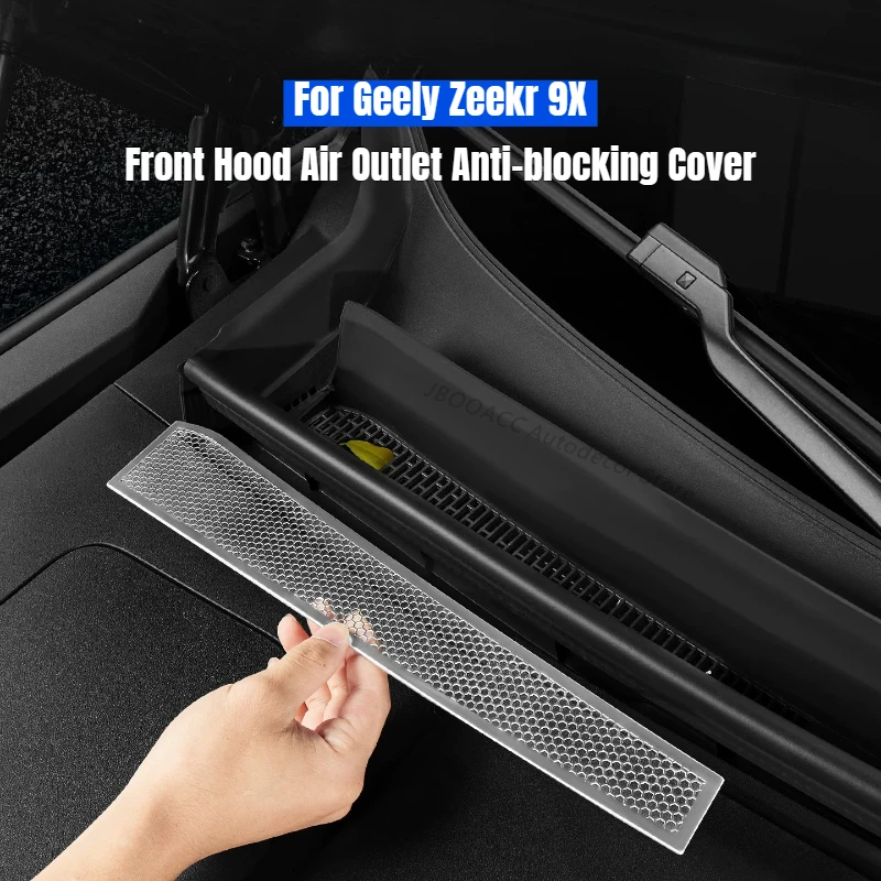 For Geely Zeekr 9X Front Engine Hood Air Outlet Anti-blocking Cover Stainless Steel Protection Mesh Filter Dustproof Accessories
For Geely Zeekr 9X Front Engine Hood Air Outlet Anti-blocking Cover Stainless Steel Protection Mesh Filter Dustproof Accessories