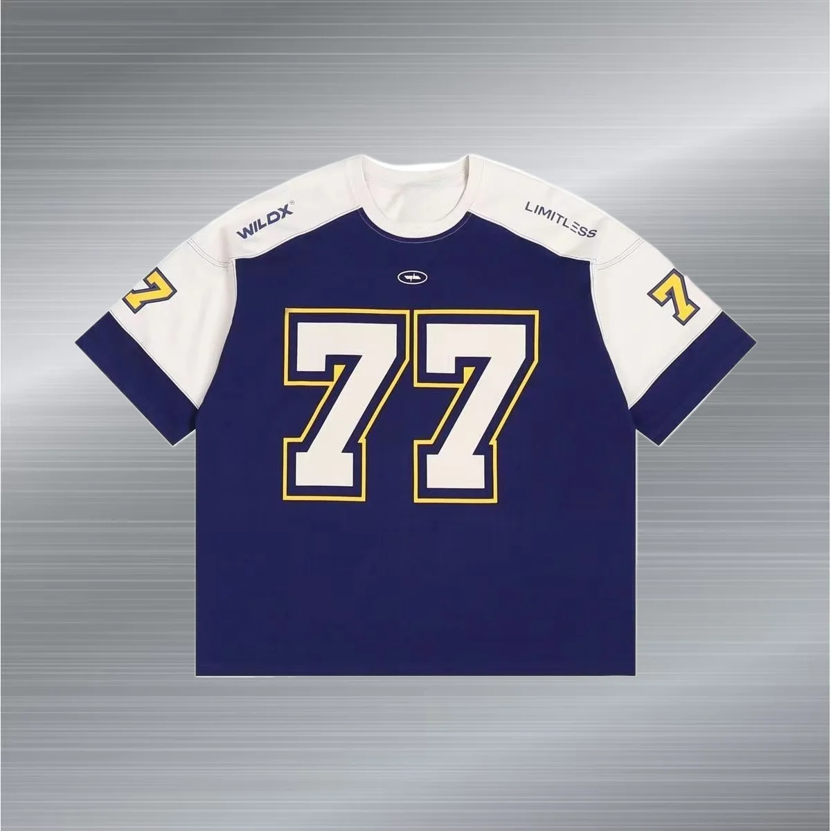 77 Ice Hockey Short Sleeve American Retro Sports Splicing Casual Rugby Shirt Basketball Hip Hop Jersey Men's T-shirt MOTO
77 Ice Hockey Short Sleeve American Retro Sports Splicing Casual Rugby Shirt Basketball Hip Hop Jersey Men's T-shirt MOTO