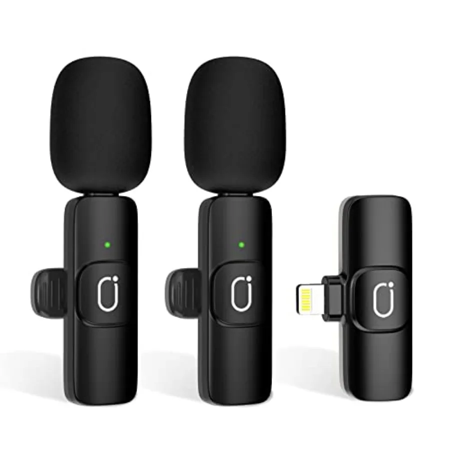 K37 Wireless Lavalier Microphone for iPhone 2 Packs Cordless Lapel Mics Mini Microphones Rrding Mic for Live Stream PlugPlay No
K37 Wireless Lavalier Microphone for iPhone 2 Packs Cordless Lapel Mics Mini Microphones Rrding Mic for Live Stream PlugPlay No