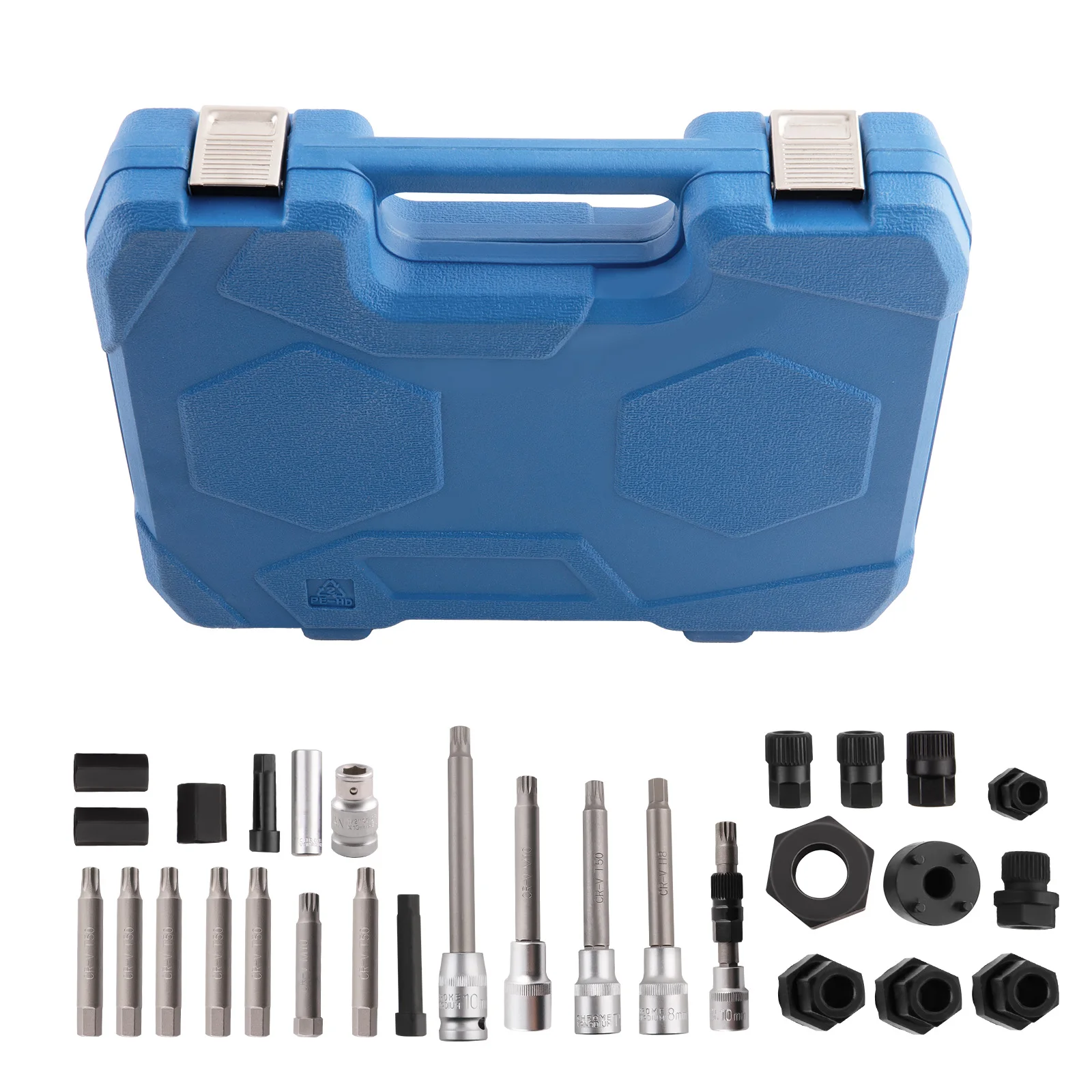 30Pcs Universal Auto Alternator Puller Pulley Adaptor Repair Tool Kit
30Pcs Universal Auto Alternator Puller Pulley Adaptor Repair Tool Kit