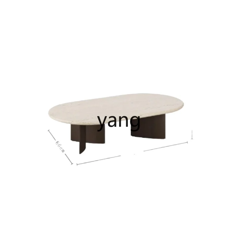 CX wabi-sabi wind coffee table household living room simple travertine square rounded corner tea table
CX wabi-sabi wind coffee table household living room simple travertine square rounded corner tea table