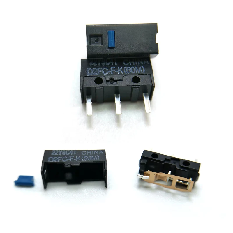 Совместимый микропереключатель для мыши D2FC-F-K (50 м) с синей точкой, совместимый с запасными частями для мыши D2FC-F-7N20M 
Совместимый микропереключатель для мыши D2FC-F-K (50 м) с синей точкой, совместимый с запасными частями для мыши D2FC-F-7N20M
