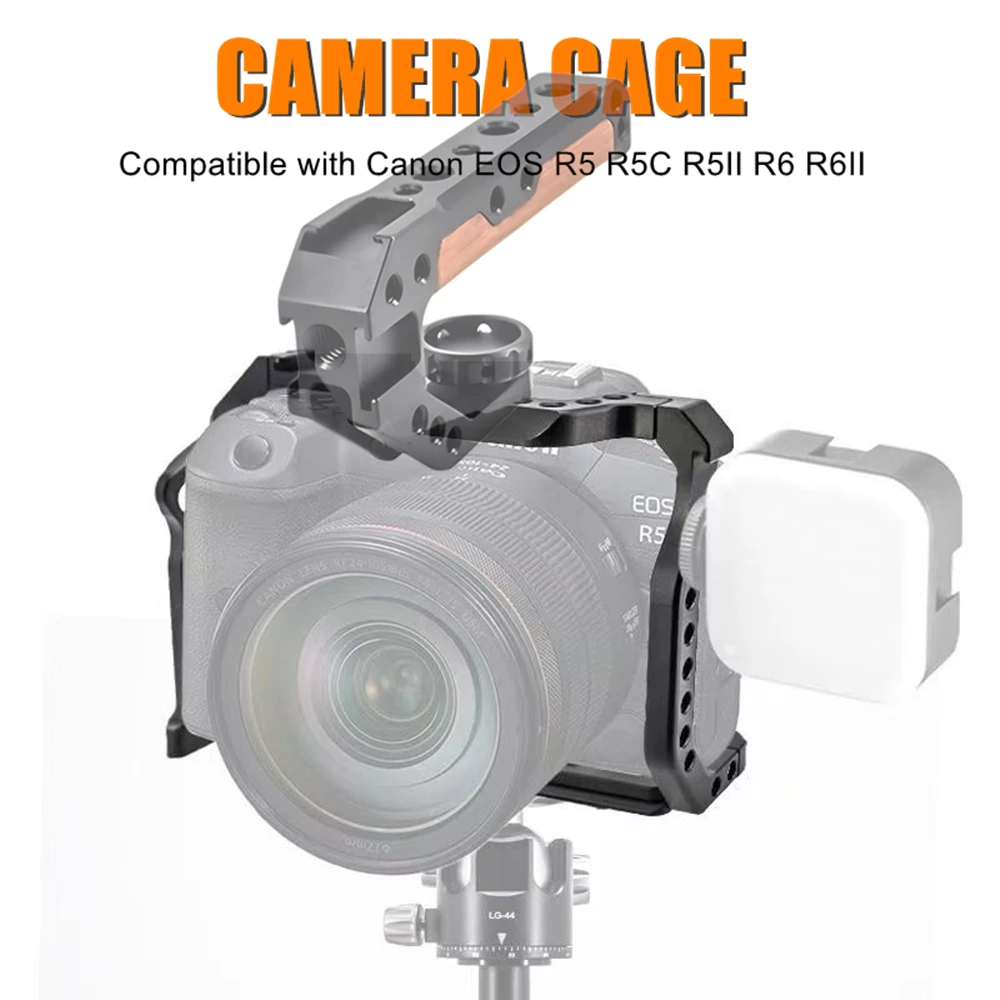 Клетка для камеры из алюминиевого сплава с отверстиями для верхней ручки Arri Location 3/8 дюйма и креплением для холодного башмака, для камер Canon EOS R5 R5C R5II R6 R6II
Клетка для камеры из алюминиевого сплава с отверстиями для верхней ручки Arri Location 3/8 дюйма и креплением для холодного башмака, для камер Canon EOS R5 R5C R5II R6 R6II