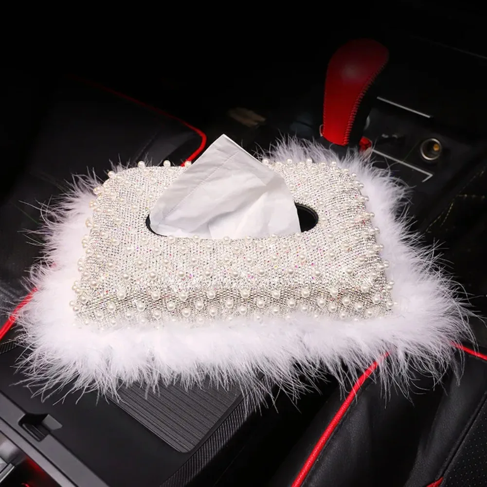 White Pearl Home Office Tissue Box with Bling Bling Crystals Car Paper Towel Cover Case Tissue Box for Women Girls
White Pearl Home Office Tissue Box with Bling Bling Crystals Car Paper Towel Cover Case Tissue Box for Women Girls