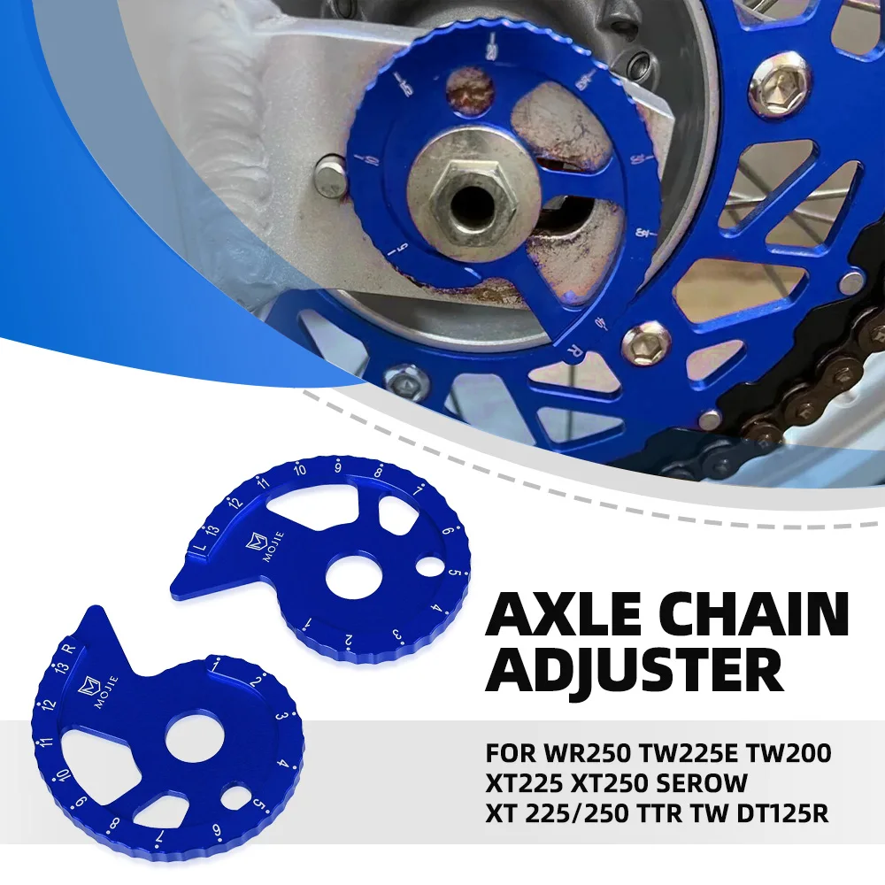 Motorcycle Chain Adjuster Blocks Regulator For YAMAHA XTZ 600 WR 250Z DT 125R 125RE TTR TW XT 225 E 250 R 200 600E Accessoires
Motorcycle Chain Adjuster Blocks Regulator For YAMAHA XTZ 600 WR 250Z DT 125R 125RE TTR TW XT 225 E 250 R 200 600E Accessoires