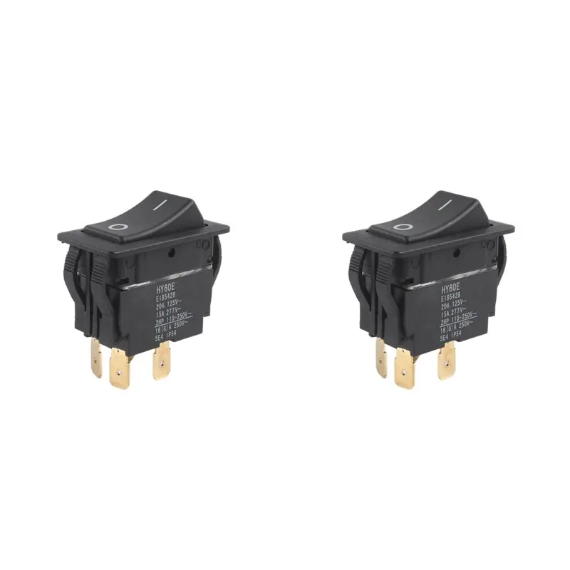 BMBY-2X HY60E 4 Pins 20A 125V/250V 2HP Industrial On Off Rocker Pushbutton Switches
BMBY-2X HY60E 4 Pins 20A 125V/250V 2HP Industrial On Off Rocker Pushbutton Switches