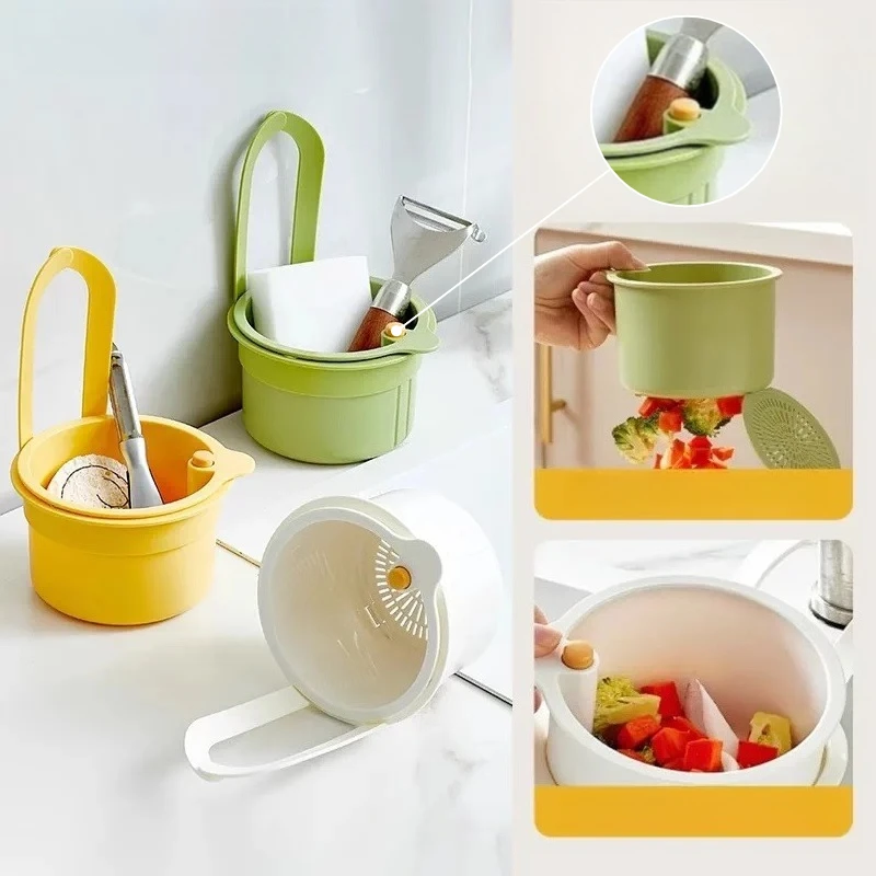 Creative Sink Hanging Strainer Basket No Punching Required Openable Bottom Cover Detachable Sink Trash Kitchen Tool
Creative Sink Hanging Strainer Basket No Punching Required Openable Bottom Cover Detachable Sink Trash Kitchen Tool