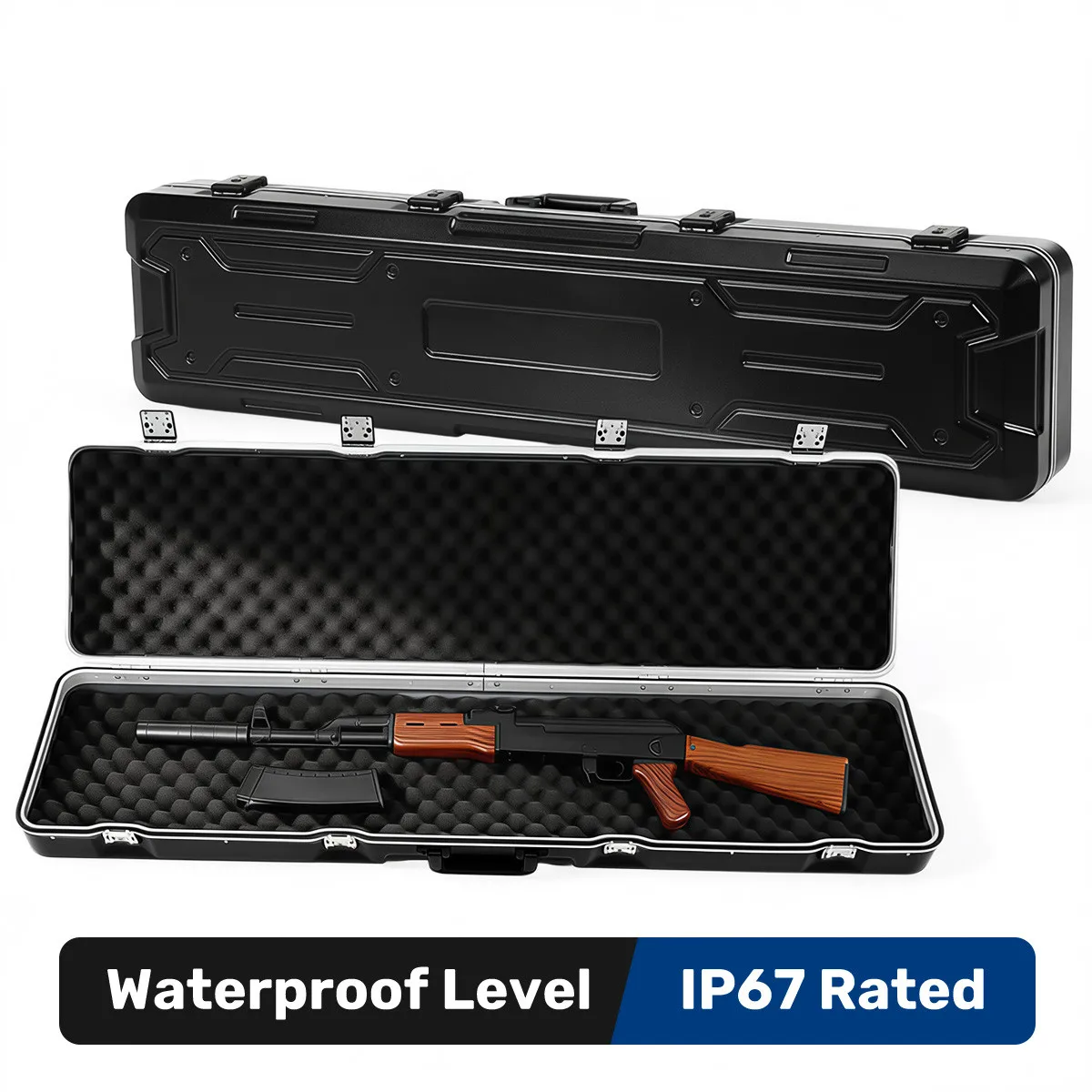 Economy Single Scope Hard Gun Carrying Case 1240 x 280 x 125 mm Long Storage Case Foam Interior IP67 Waterproof 4 Sec
Economy Single Scope Hard Gun Carrying Case 1240 x 280 x 125 mm Long Storage Case Foam Interior IP67 Waterproof 4 Sec