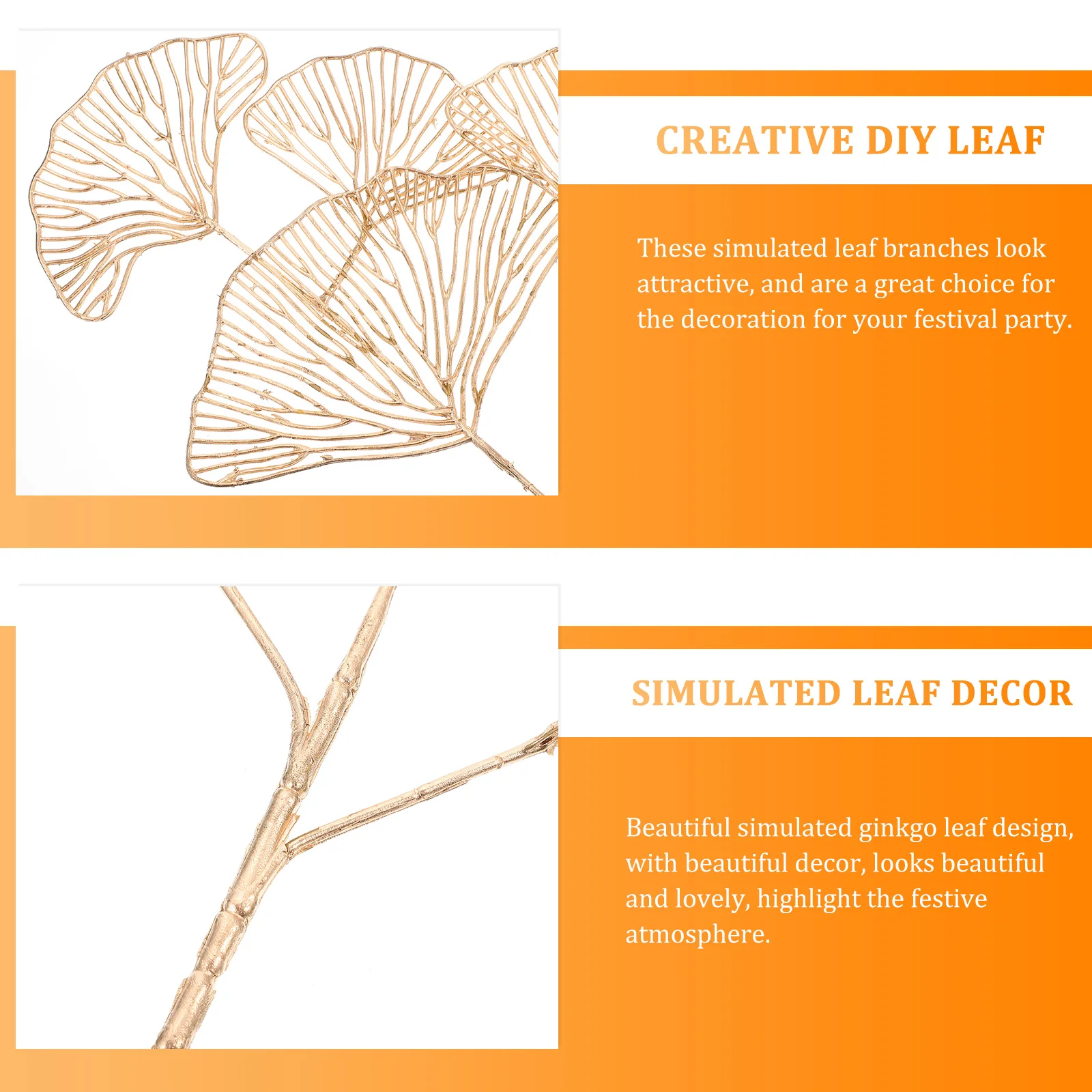 3pcs Branches Festival Diy Wreath Decorative Fake Party Home Decor Simulated Branches Artificial Ginkgo Creative Diy Decor
3pcs Branches Festival Diy Wreath Decorative Fake Party Home Decor Simulated Branches Artificial Ginkgo Creative Diy Decor