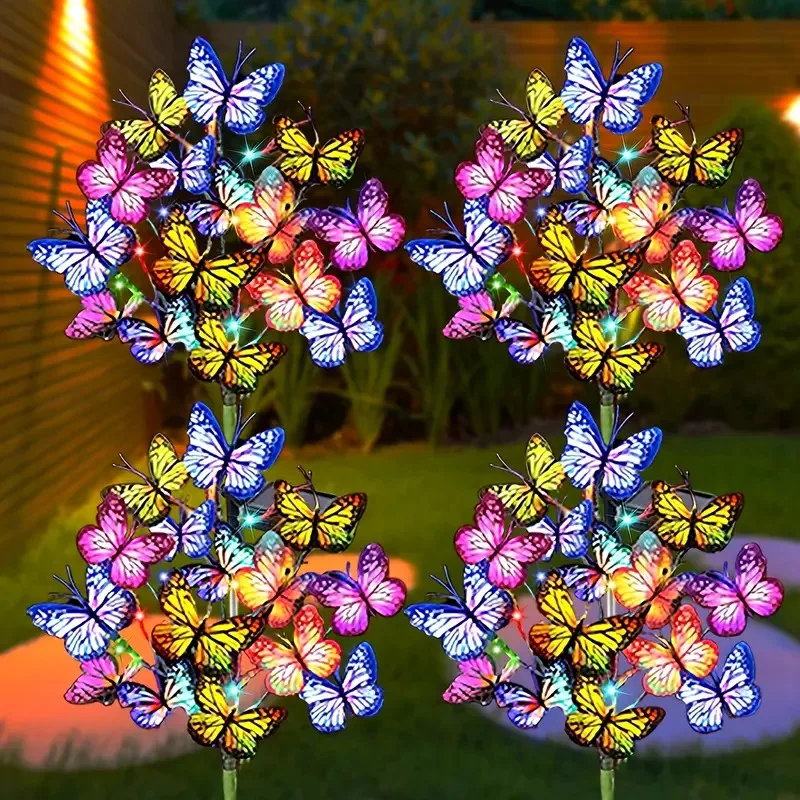 Solar Butterfly Lights Outdoor LED Garden Decor Multi-Color Changing Lawn Pathway Lighting for Patio Walkway Yard Weddings
Solar Butterfly Lights Outdoor LED Garden Decor Multi-Color Changing Lawn Pathway Lighting for Patio Walkway Yard Weddings