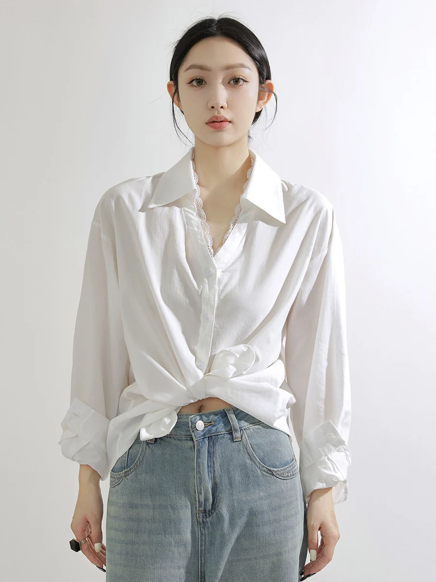 Mulan 2025 Early Spring New Lace Sa Ruffle d Lyocell Cotton Thin Long Sve V-ne irt S603 Women's Busin Casual ...
Mulan 2025 Early Spring New Lace Sa Ruffle d Lyocell Cotton Thin Long Sve V-ne irt S603 Women's Busin Casual ...