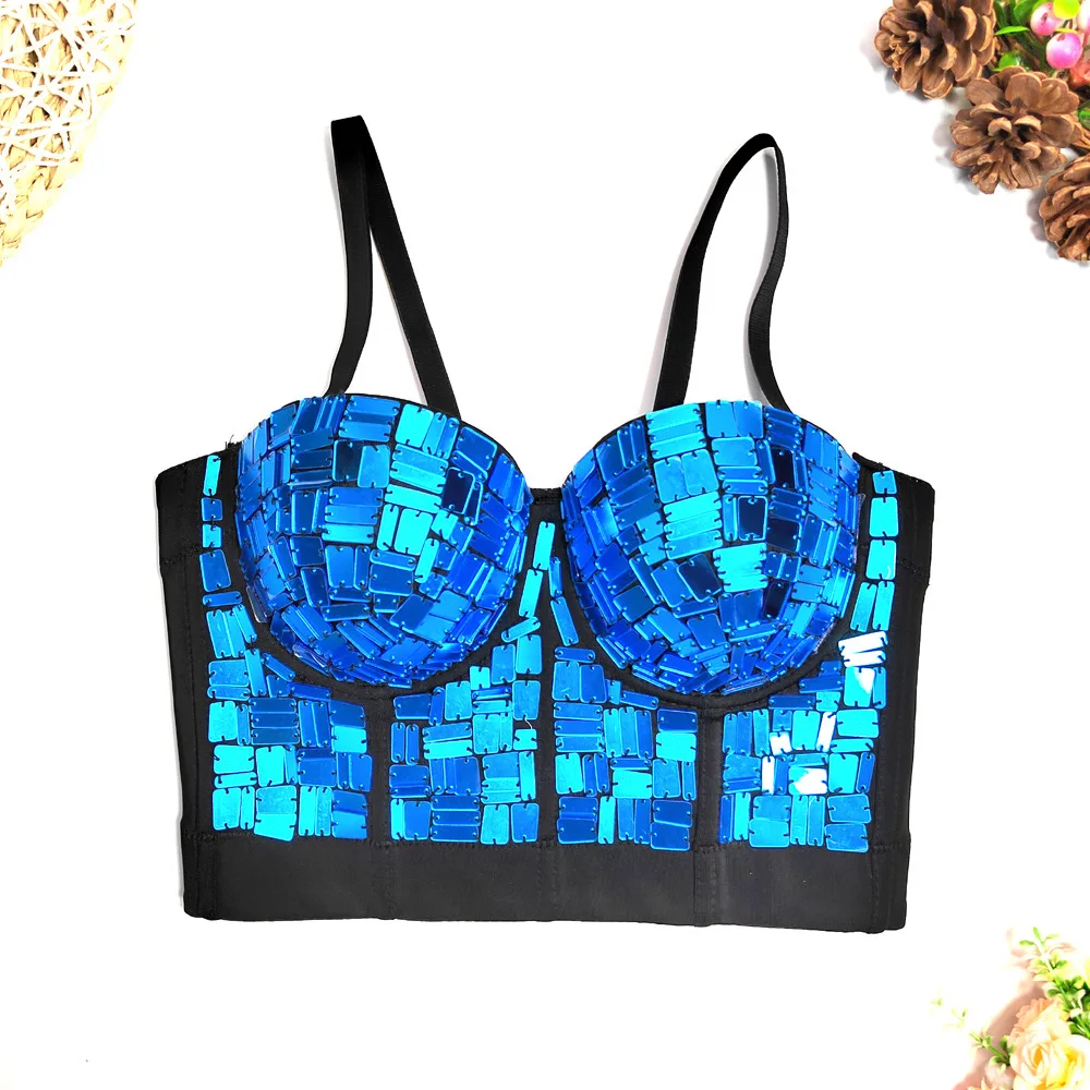 Sexy ort Glass Sequin Bridesmaid Top Club Dancing Stage Costume loween Waist-Cinching Crop Top Women's Ethnic Wear
Sexy ort Glass Sequin Bridesmaid Top Club Dancing Stage Costume loween Waist-Cinching Crop Top Women's Ethnic Wear