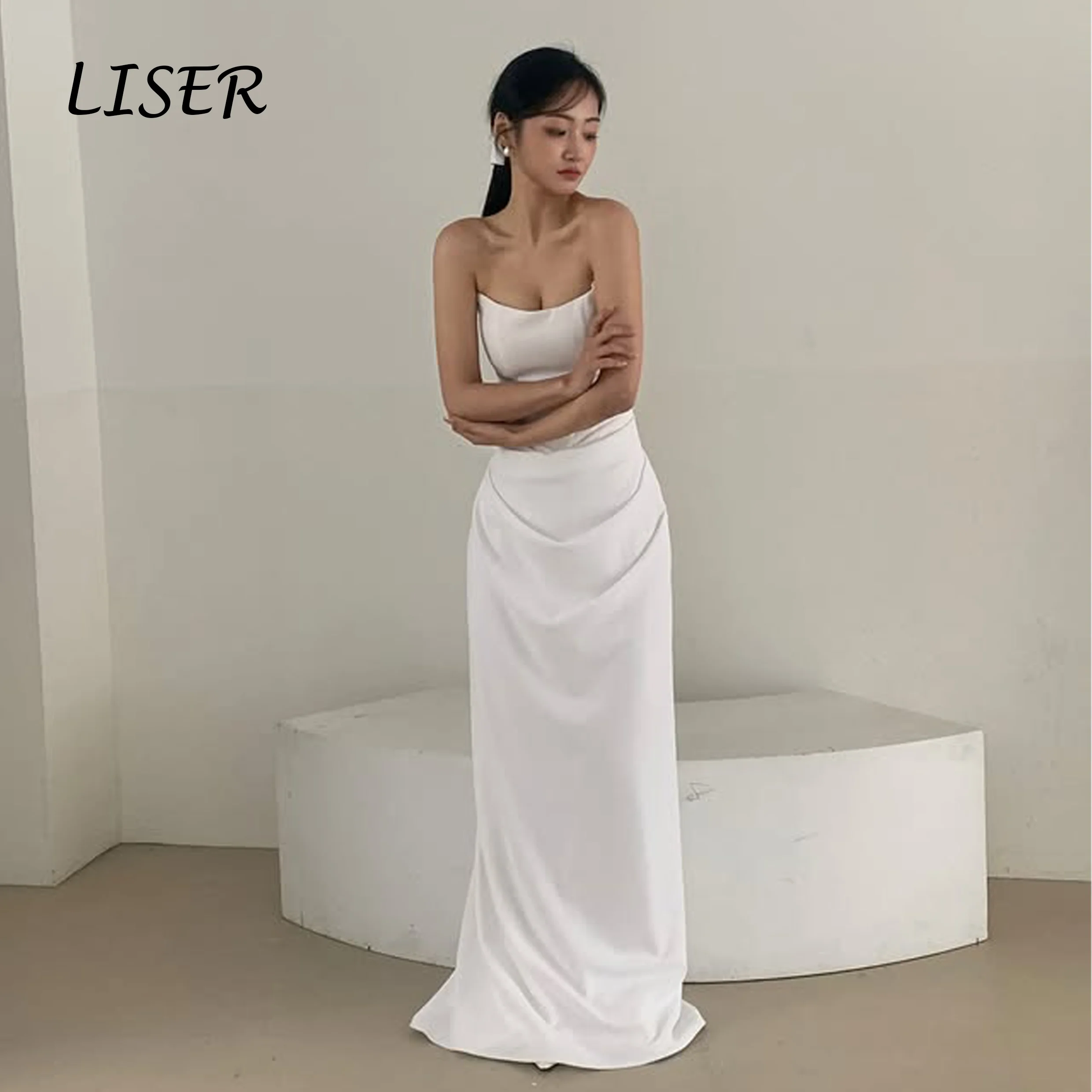 Liser Graceful Sleeveless Strapless Wedding Dresses A-line Floor-Length Korea Wedding Dress Photo Shoot 웨딩드레스 2026 Customized
Liser Graceful Sleeveless Strapless Wedding Dresses A-line Floor-Length Korea Wedding Dress Photo Shoot 웨딩드레스 2026 Customized