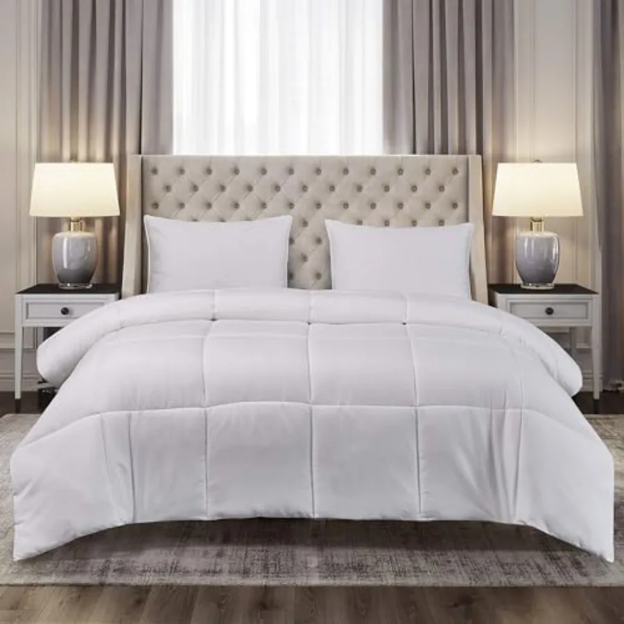 Microfiber Light Weight Solid Down Alternative All Season Comforter - Hypoallergenic Polyester Fill
Microfiber Light Weight Solid Down Alternative All Season Comforter - Hypoallergenic Polyester Fill