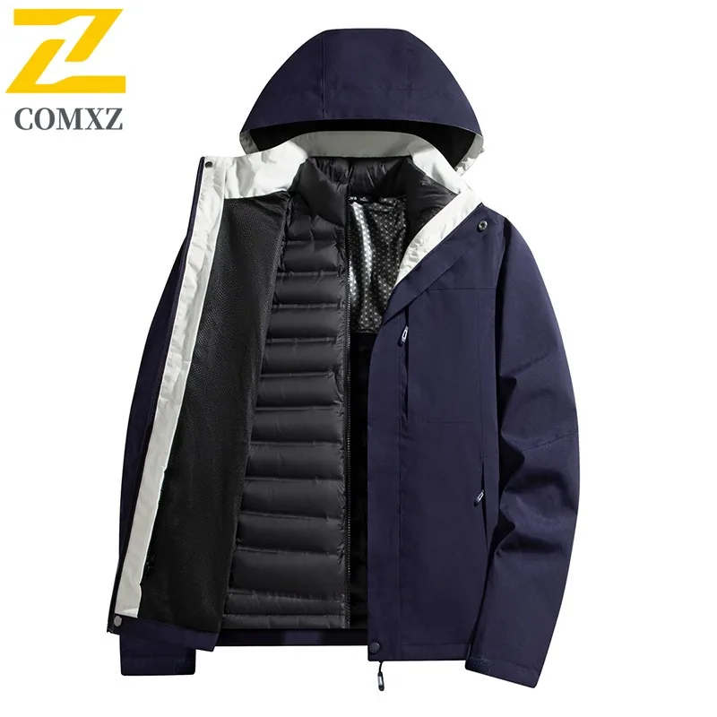 COMXZ мужское пальто парка теплое термоудерживающее ветрозащитное водонепроницаемое походное пальто-пуховик уличное функциональное пальто высокого качества с подкладкой 
COMXZ мужское пальто парка теплое термоудерживающее ветрозащитное водонепроницаемое походное пальто-пуховик уличное функциональное пальто высокого качества с подкладкой