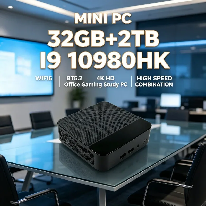 Compact High Speed Mini PC Core I9 10980HK Processor 16GB Mass Storage SSD BT5.2 Stable 4K Output Daily Office Working Mini PC
Compact High Speed Mini PC Core I9 10980HK Processor 16GB Mass Storage SSD BT5.2 Stable 4K Output Daily Office Working Mini PC