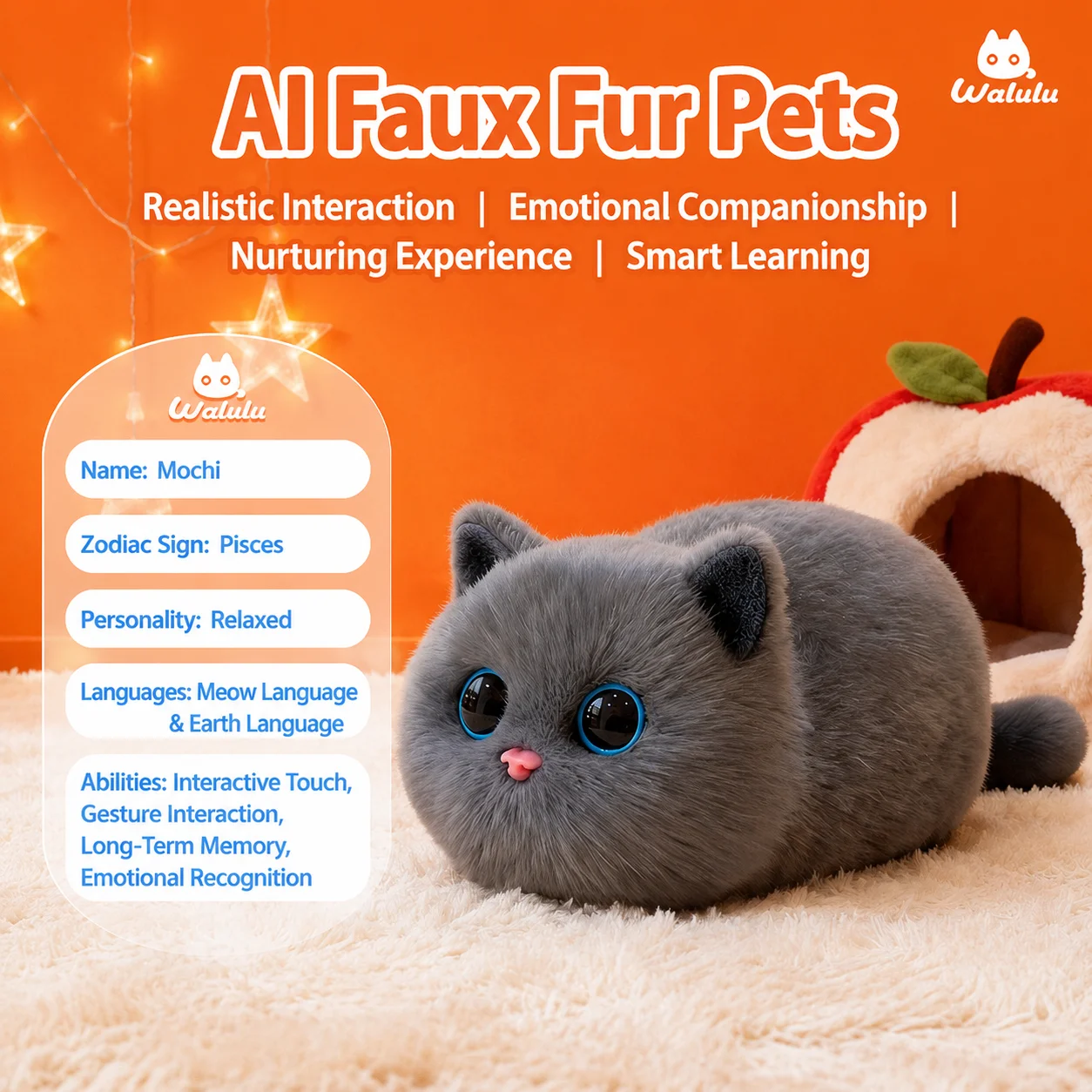 AI Electronic Plush Stuffed Bedtime Children Kids Baby Emotional Cat; Cactus EN71 Unisex Gift Robot Talking Toys
AI Electronic Plush Stuffed Bedtime Children Kids Baby Emotional Cat; Cactus EN71 Unisex Gift Robot Talking Toys