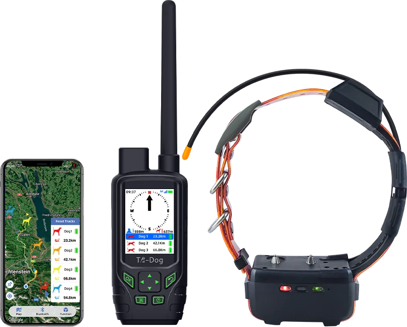 Waterproof dog gps tracker collar with training function and Barking sound monitoring for hunting dogs
Waterproof dog gps tracker collar with training function and Barking sound monitoring for hunting dogs