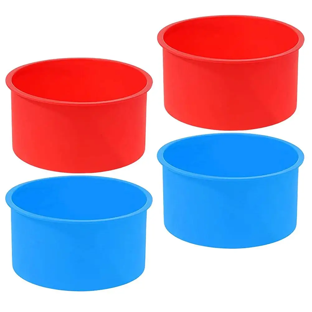4 Pcs Cake Mold 4 Inch DIY Baking Pans Kitchen Bakeware Round Blue Silicone Bakeware Oven Safe High Temperature
4 Pcs Cake Mold 4 Inch DIY Baking Pans Kitchen Bakeware Round Blue Silicone Bakeware Oven Safe High Temperature
