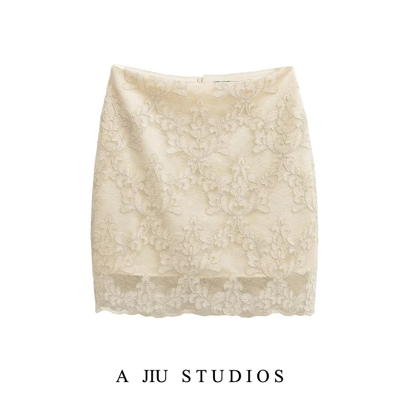 Ele Lace High Waist Skirt for Women Summer Design Sensation Pear Color Anti-Light ort Skirt Commute Stand Fit
Ele Lace High Waist Skirt for Women Summer Design Sensation Pear Color Anti-Light ort Skirt Commute Stand Fit