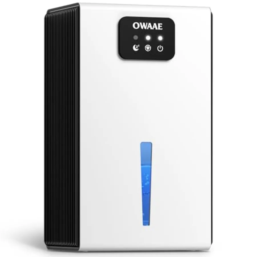 Dehumidifier for home bedroom bathroom basement white plastic quiet operation with sleep mode and auto shut-off 95oz tank 7-col
Dehumidifier for home bedroom bathroom basement white plastic quiet operation with sleep mode and auto shut-off 95oz tank 7-col