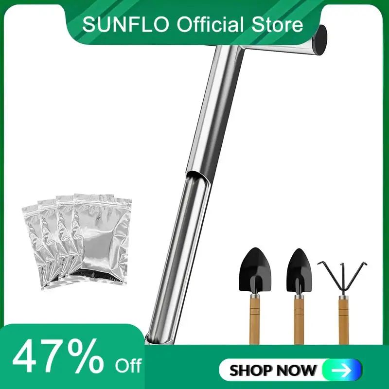 Soil Sample Probe, 12 Inch T-Style Handle Soil Probe Rod For Lawn Farm Golf Course, Soil Probes For Soil Sampling, Easy To Use
Soil Sample Probe, 12 Inch T-Style Handle Soil Probe Rod For Lawn Farm Golf Course, Soil Probes For Soil Sampling, Easy To Use