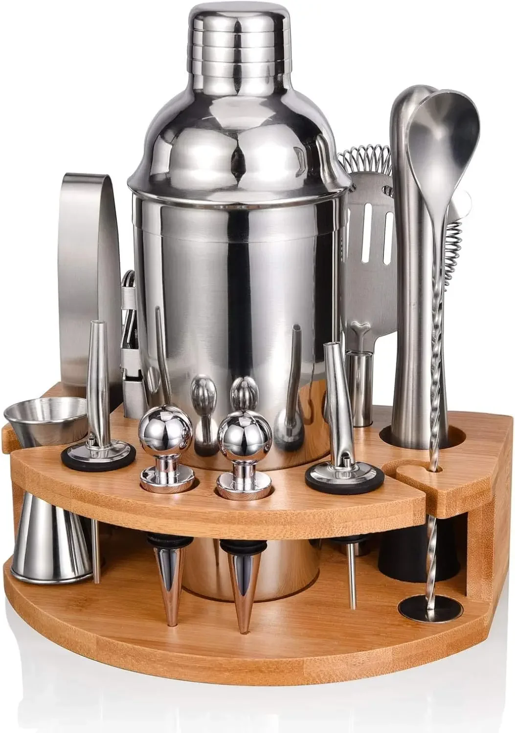 12-Piece Cocktail Shaker Set with Stand, 25oz Bartender Kit for Mixed Drinks, Professional Bar Accessories
12-Piece Cocktail Shaker Set with Stand, 25oz Bartender Kit for Mixed Drinks, Professional Bar Accessories