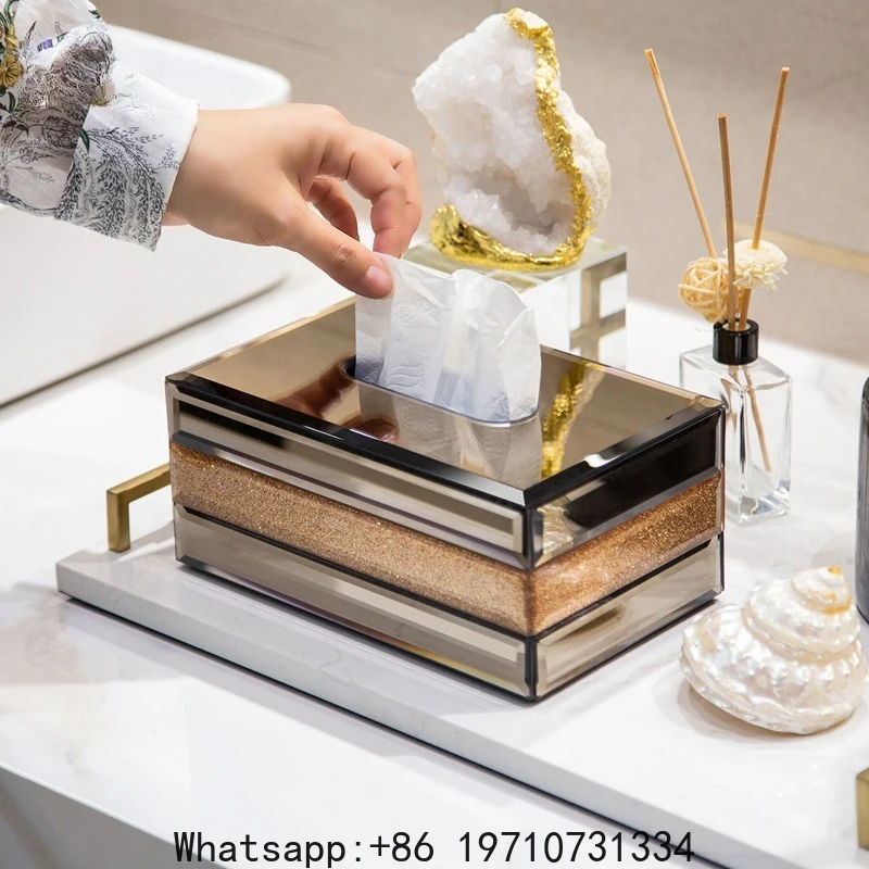 Nordic High-end Light Luxury Style High-value Drawer Box Desktop Waterproof Creative Household Cellophane Box
Nordic High-end Light Luxury Style High-value Drawer Box Desktop Waterproof Creative Household Cellophane Box