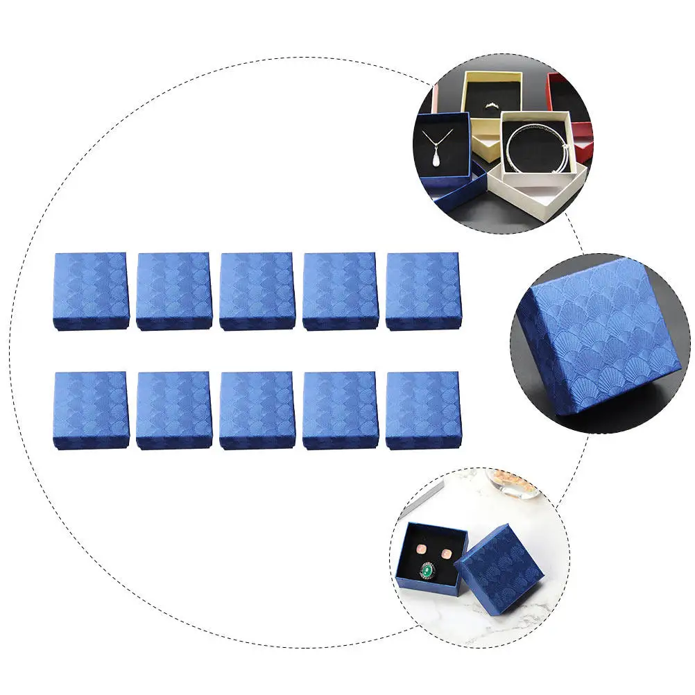 10Pcs Shell Pattern Jewelry Storage Box with Sponge Lining Dustproof Gift Packing Box for Necklaces Bracelets Earrings Rings
10Pcs Shell Pattern Jewelry Storage Box with Sponge Lining Dustproof Gift Packing Box for Necklaces Bracelets Earrings Rings