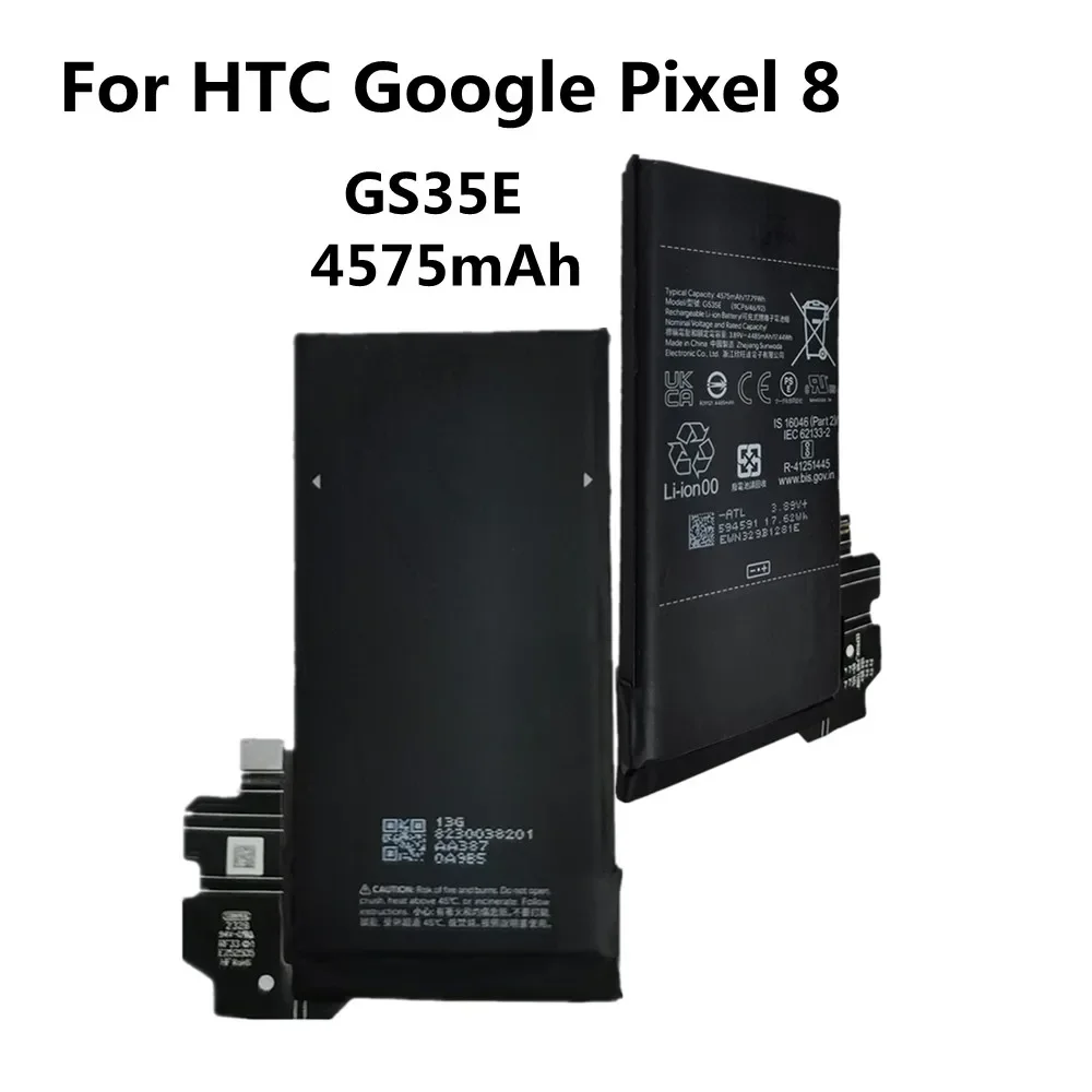 Аккумулятор GS35E 4575 мАч для телефона Google Pixel 8 HTC Pixel8, быстрая доставка
Аккумулятор GS35E 4575 мАч для телефона Google Pixel 8 HTC Pixel8, быстрая доставка