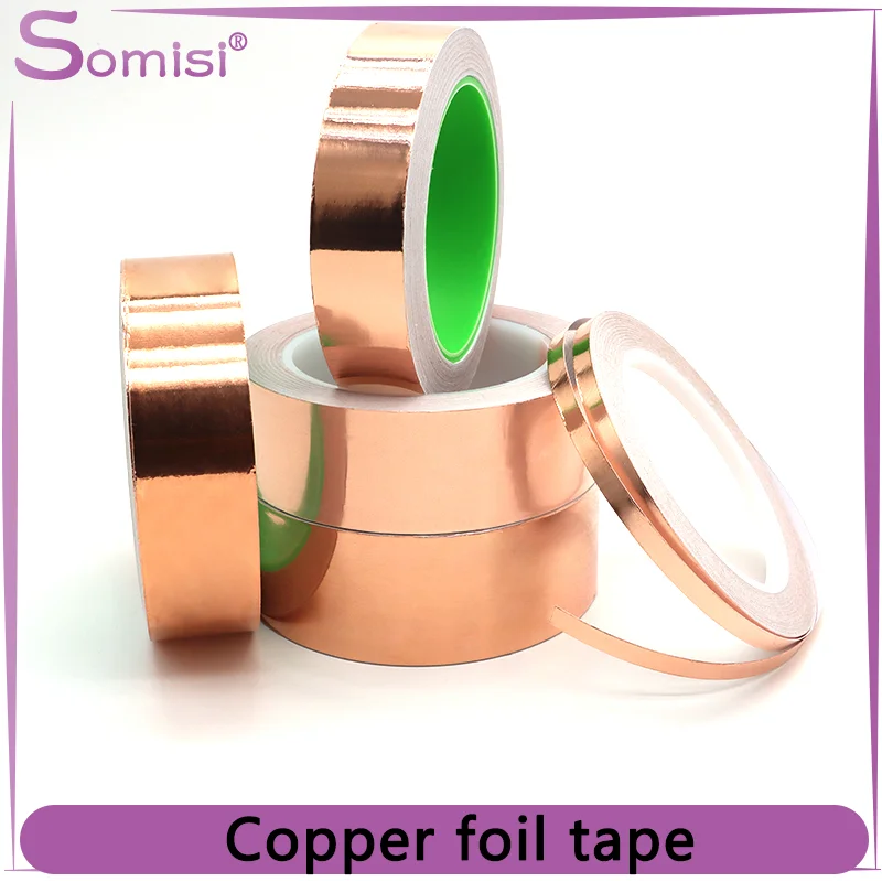 Self-Adhesive Copper Foil Conductive Tape | EMI Shielding for Stained Glass/Electrical Repair
Self-Adhesive Copper Foil Conductive Tape | EMI Shielding for Stained Glass/Electrical Repair