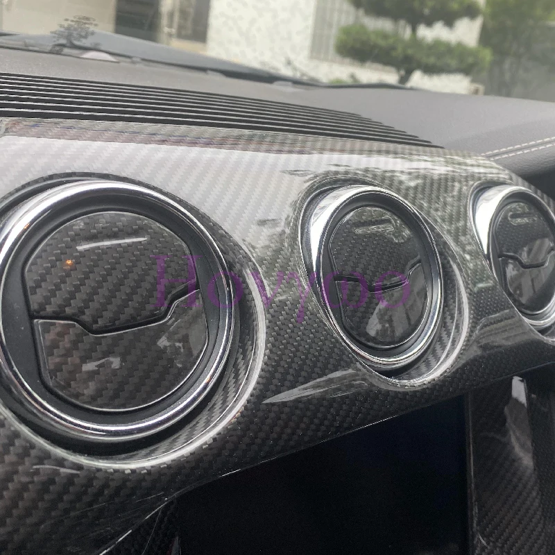 Накладки на воздуховоды из настоящего карбона для Ford Mustang 2015-2023, аксессуары для интерьера автомобиля
Накладки на воздуховоды из настоящего карбона для Ford Mustang 2015-2023, аксессуары для интерьера автомобиля