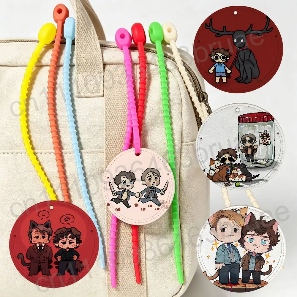 Cartoon Hannibal Will Chibi Round Airplane Pattern Luggage Tag Portable Name Address Tag Backpack Pendant Travel Accessory
Cartoon Hannibal Will Chibi Round Airplane Pattern Luggage Tag Portable Name Address Tag Backpack Pendant Travel Accessory