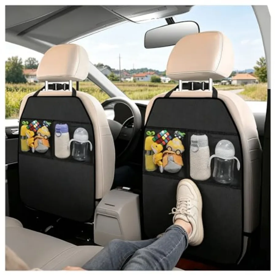 2PCS Seat Protectors for Back of Front Seats, New Back Seat Cover for with 2 Large Storage Bags, Scratch-Resistant Car Seats Ba
2PCS Seat Protectors for Back of Front Seats, New Back Seat Cover for with 2 Large Storage Bags, Scratch-Resistant Car Seats Ba