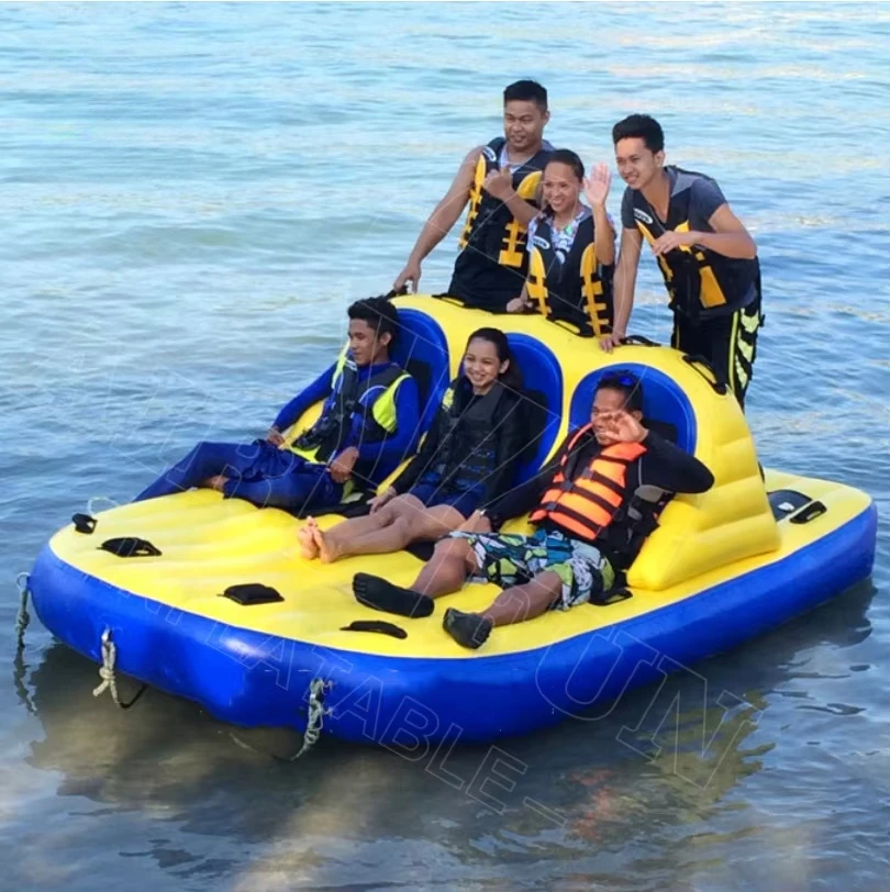 6 Person Donut Boat Inflatable Water Towable Tube Ski Boat for Jet Ski Water Fun
6 Person Donut Boat Inflatable Water Towable Tube Ski Boat for Jet Ski Water Fun