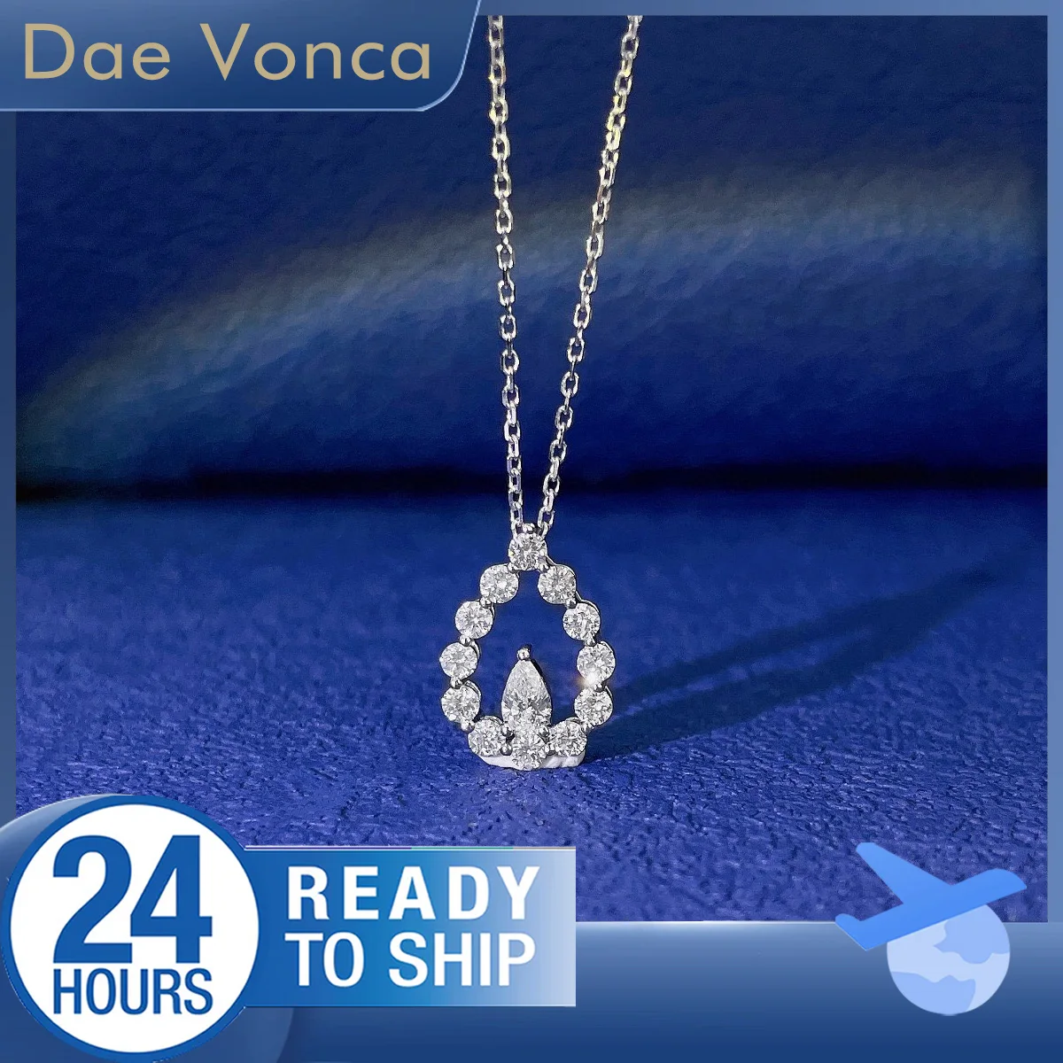 18K White Gold Pear Shaped Lab Grown Diamond Necklace Total 0.42ct Lab Diamond Halo Pendant Necklace Fine Jewelry for Women
18K White Gold Pear Shaped Lab Grown Diamond Necklace Total 0.42ct Lab Diamond Halo Pendant Necklace Fine Jewelry for Women