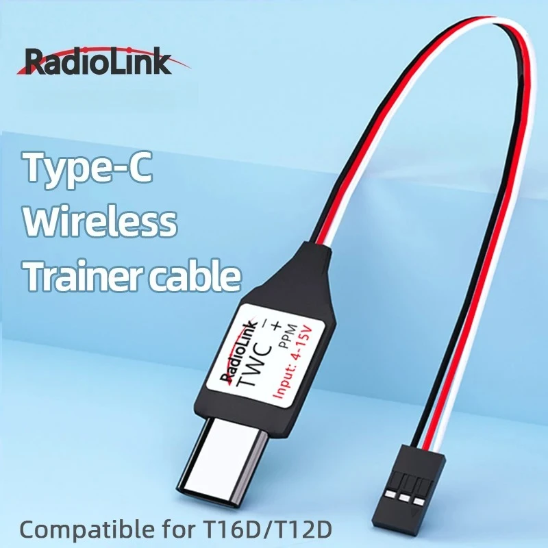 Radiolink RC TWC Transmitter Wireless Training Cable Type-C for T12D T16D RC Controller Fly Teaching Trainer Student Operation
Radiolink RC TWC Transmitter Wireless Training Cable Type-C for T12D T16D RC Controller Fly Teaching Trainer Student Operation