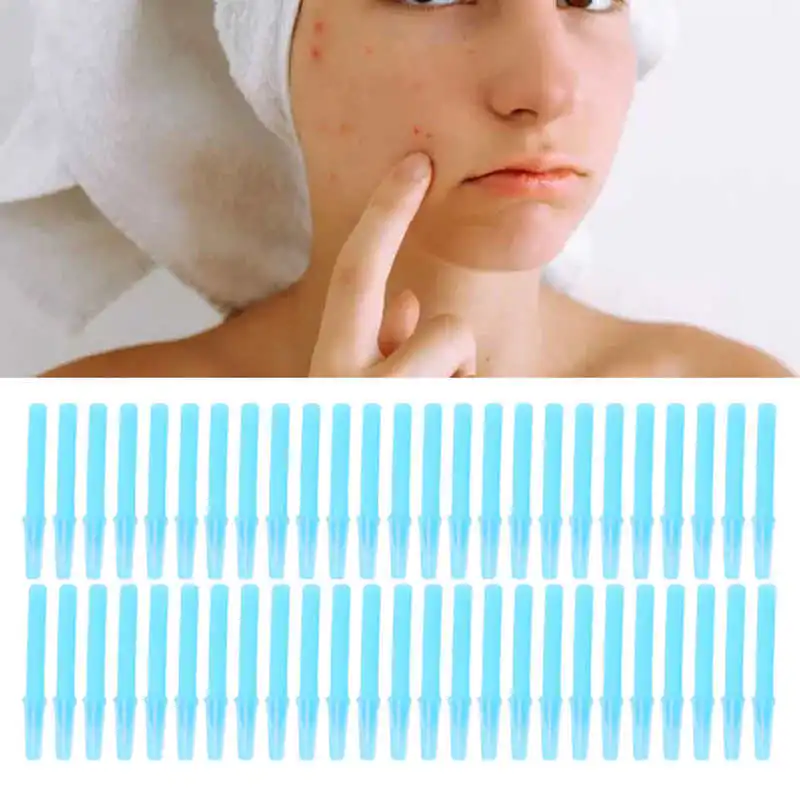 60Pcs Disposable Blackhead Pimple Removal Needle Facial Spot Extractor Blemish Remover Tool Facial Pore Cleaner Face Skin Care
60Pcs Disposable Blackhead Pimple Removal Needle Facial Spot Extractor Blemish Remover Tool Facial Pore Cleaner Face Skin Care