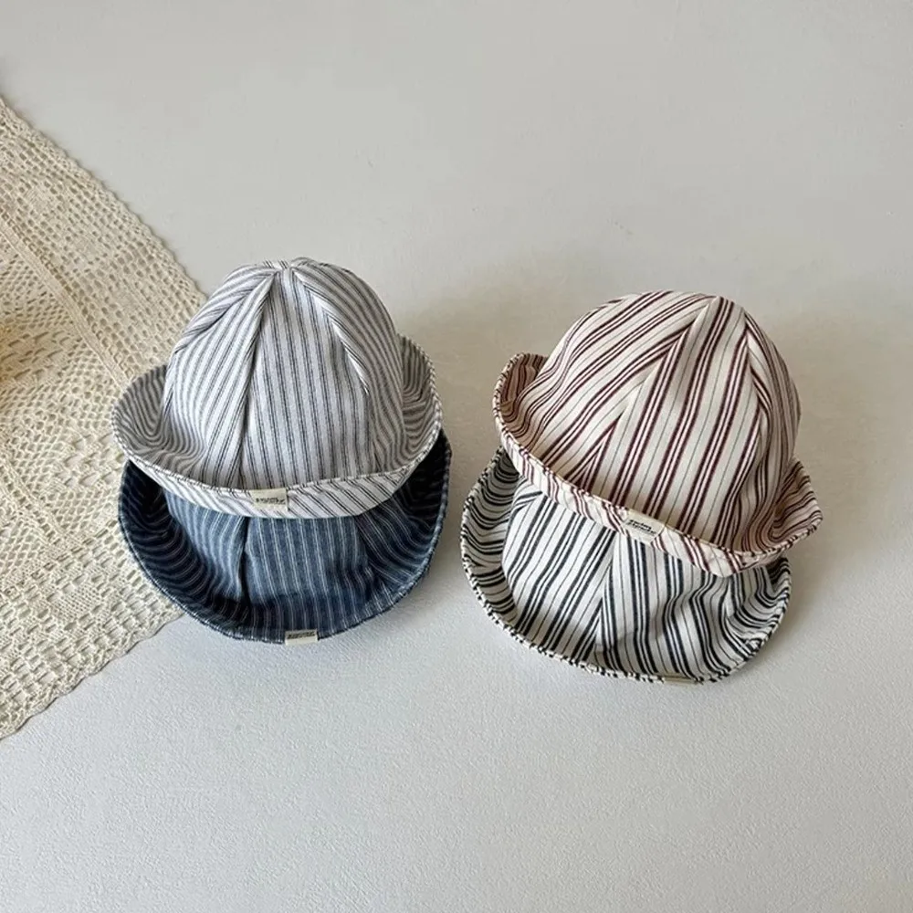 Cute Cotton Baby Bucket Hat Soft Striped Pattern Infant Panama Bonnet Breathable Kids Sun Visor Hats Kids Wear
Cute Cotton Baby Bucket Hat Soft Striped Pattern Infant Panama Bonnet Breathable Kids Sun Visor Hats Kids Wear