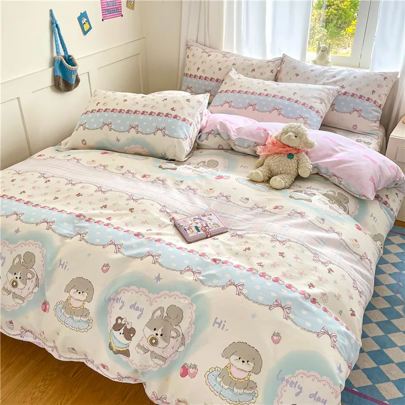 Skin-friendly Duvet Cover 100% Cotton Quilts Cover Cute Print Bedding Home Comforter Cover dekbedovertrek(Pillowcase Need Order)
Skin-friendly Duvet Cover 100% Cotton Quilts Cover Cute Print Bedding Home Comforter Cover dekbedovertrek(Pillowcase Need Order)